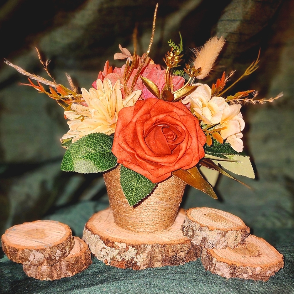 Sunset Terracotta centerpieces